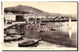 Old Postcard Ajaccio Vue Generale Des Docks Boats