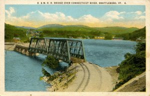 VT - Brattleboro. Boston & Maine Railroad Bridge over the Connecticut River