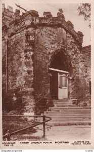 RP: PICKERING, Yorkshire, England, 1900-1910's; Parish Church Porch