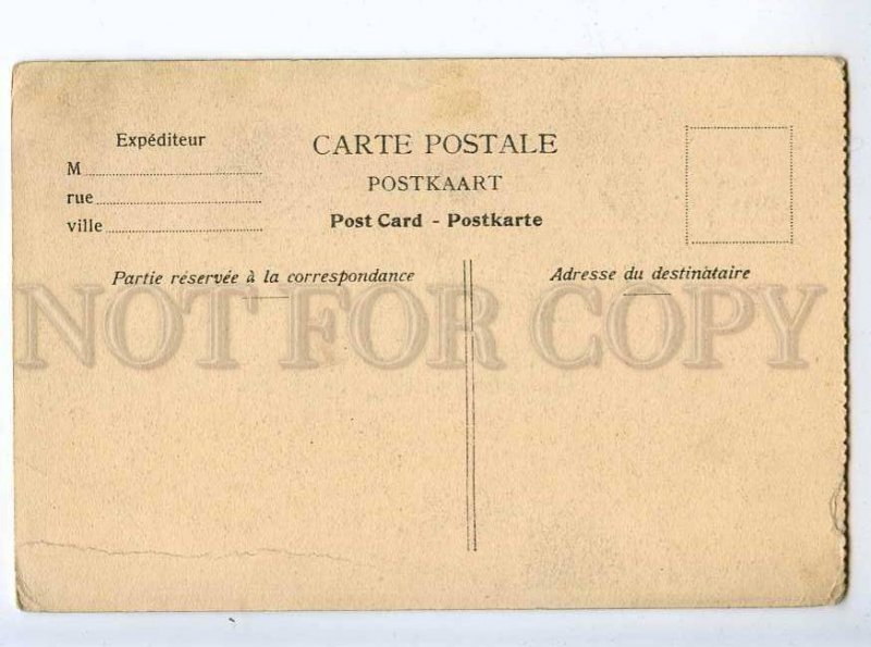 214227 BELGIUM SPA La Promenade Meyerbeer Vintage postcard