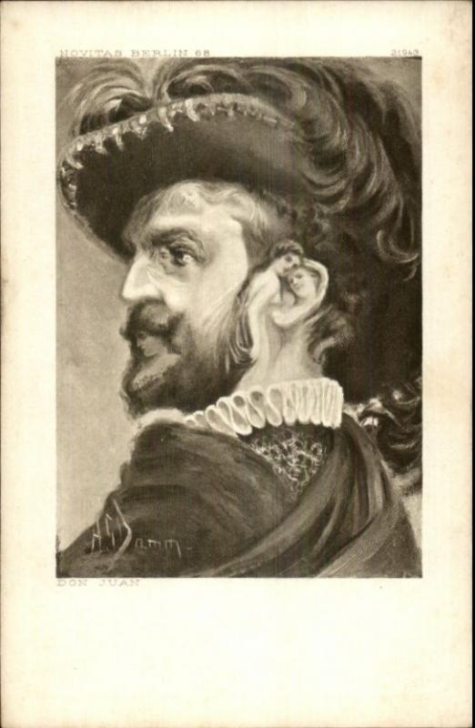 Metamorphic Fantasy - Don Juan AS Damm c1910 Postcard gfz