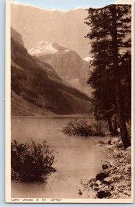 Banff Canada Postcard View Of Lake Louise & Mt. Lefroy c1910's Unposted Antique