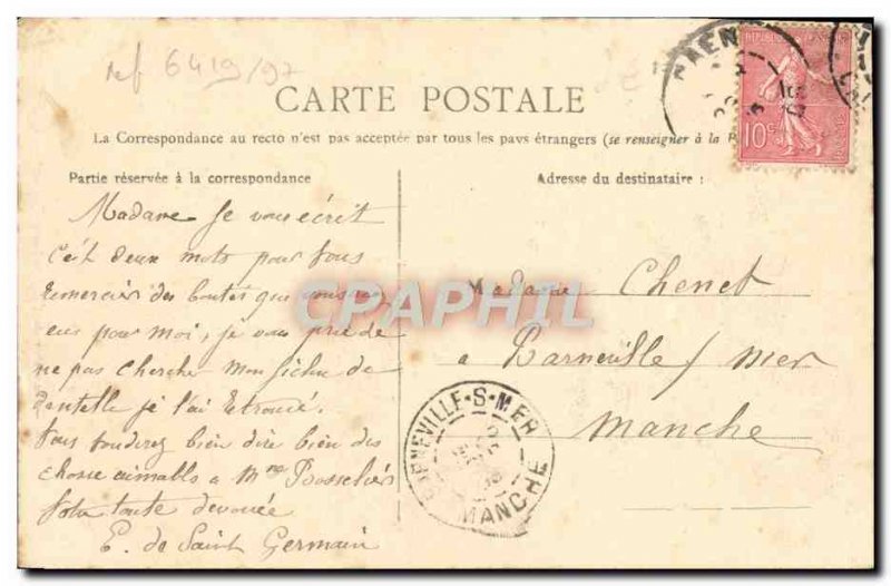 Old Postcard Caen Interior L & # 39Eglise Saint Etienne
