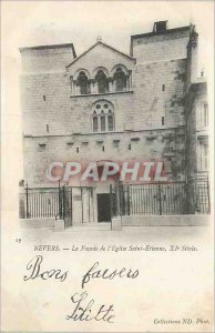 Old Postcard Nevers Facade of the Church of Saint Etienne Eleventh Century (m...