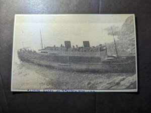 Mint England Ship Postcard Ulster Queen At Maughold Head Isle of Man 1940