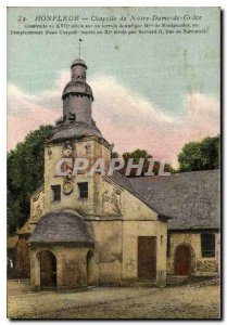 Postcard Honfleur Old Chapel of Our Lady of Grace