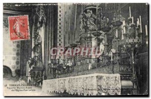 Old Postcard Tonnay Charrente Great Altar of Egise parrissiale
