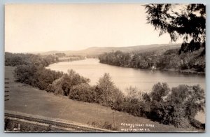 RPPC Real Photo Postcard - Connecticut River Westminster, Vermont  c1930