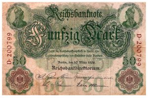 Germany Berlin May 10,1906 Funfzig Mark, Reichsbanknote