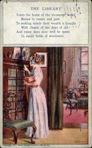 Hartford CT CC Fuller Co Advertising Pretty Woman c1900s-20s Vintage Postcard