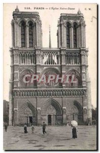 Old Postcard Paris The Notre Dame