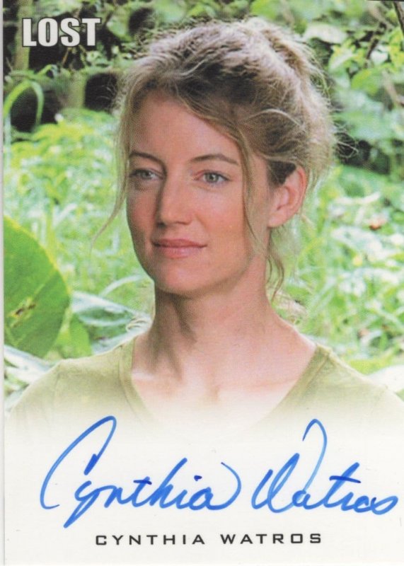 Cynthia Watros Lost TV Show ABC Hand Signed Autograph Card