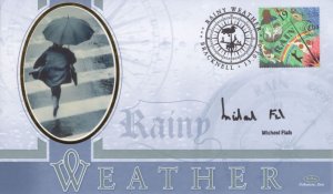 Michael Fish Rainy Weather TV Weatherman RARE Benhams Hand Signed FDC