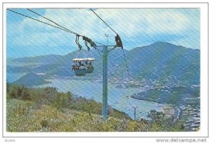 City of Charlotte Amalie as seen from Aerial Tramway, St. Thomas, U.S. Virgin...