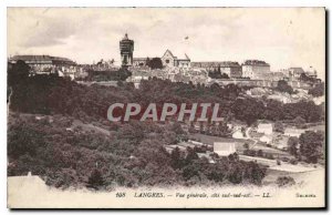 Old Postcard Langres General view south east coast