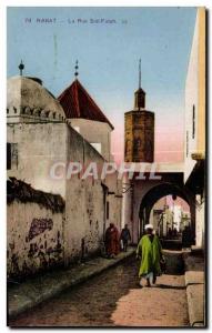 Old Postcard Rabat La Rue Sidi Fatah