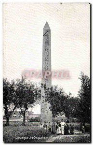 Old Postcard Obelisk D & # 39Heliopolis has Matarieh Egypt