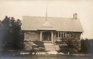 Squirrel Island ME Library Building, Real Photo Postcard