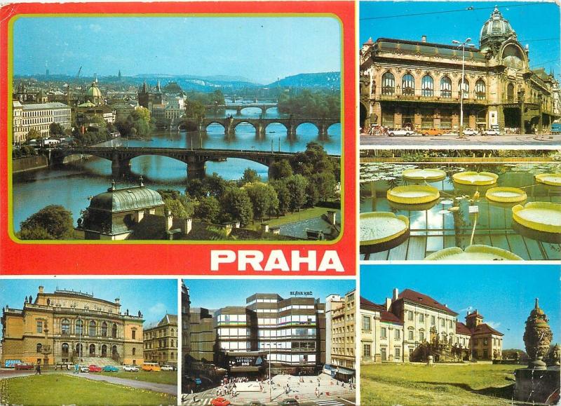 Czech R. Prag Praha Prague butterfly stamp