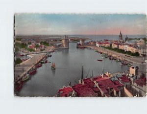 Postcard General View of the Port, La Rochelle, France