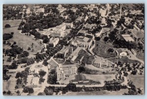 Lawrence Kansas Postcard Aerial View University Kansas Exterior Building c1940