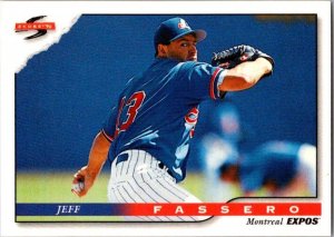 1996 Score Baseball Card Jeff Fassero Montreal Expo sk20748