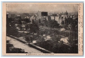 1905 Birdseye View of Grand Rapids Michigan MI Antique Posted Postcard