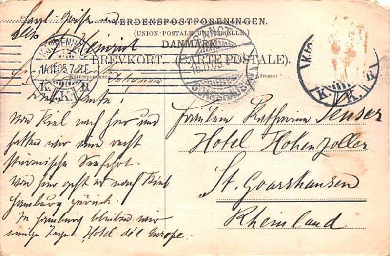 Frederiksborg Slot Germany 1905 Missing Stamp 