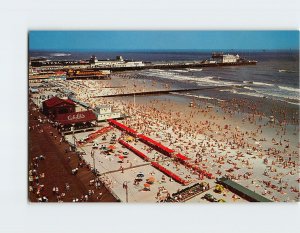 Postcard Bathers And The Beach At Atlantic City, New Jersey