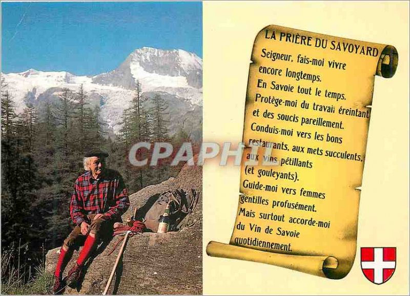 Modern Postcard The Prayer of Savoyard Lord, make me live again Long Savoie A...