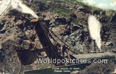 Steam Shovel at Work Panama Canal Panama Unused 