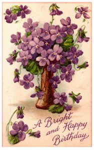 Vase of Violets