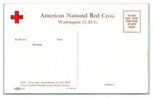 Mobilize for Defense 1951 RED CROSS FUND ~ Korean War Era  Postcard