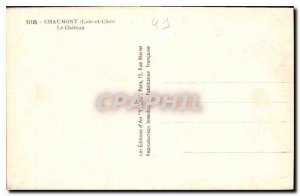 Old Postcard Chaumont Loir et Cher Chateau