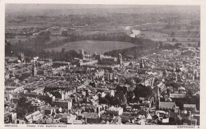 England Oxforc Aerial View From The Northwest Real Photo