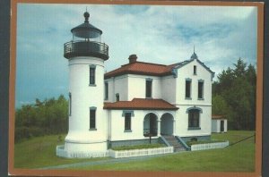 Post Card Fort Casey Lighthouse Whidbey Island Washington 4 X 6