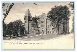 c1905 Franklin Hall Cornell University Ithaca New York NY Rotograph Postcard 