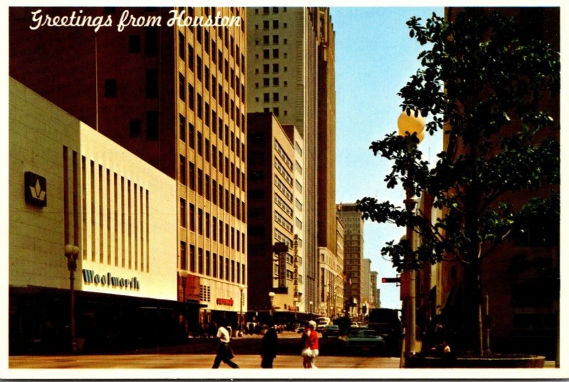 Texas Houston Downtown Main Street Woolworth