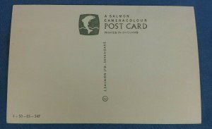 Vintage Salmon  Postcard The Blacksmith Cockington Forge Torquay Devon    D1B