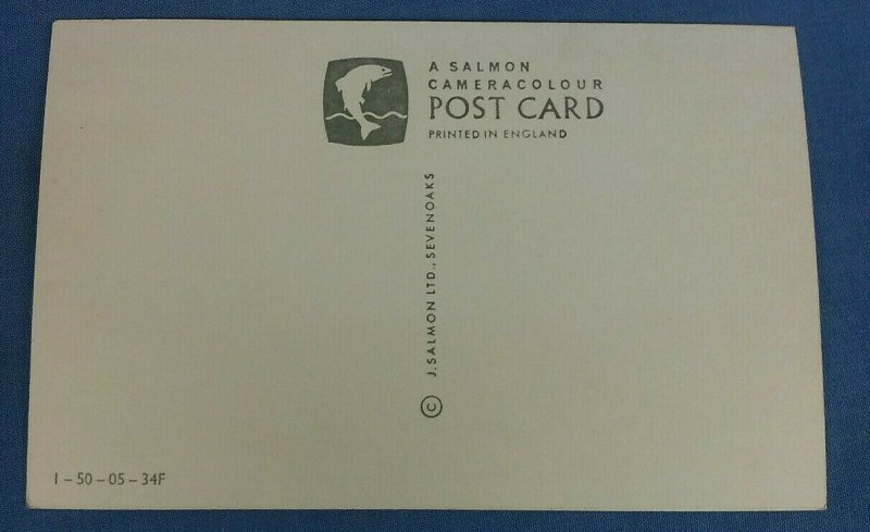 Vintage Salmon  Postcard The Blacksmith Cockington Forge Torquay Devon    D1B