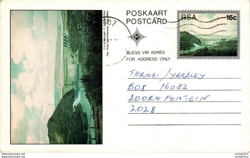 RSA South Africa Postal Stationery Dam to Doornfontein