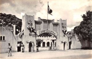 Fort Lamy Chad Africa Camp Koufra Entrance Real Photo Postcard AA20301