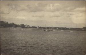 Prospect Harbor ME Harbor View c1920 Real Photo Postcard #3