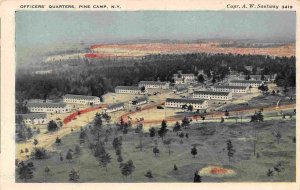 Officers Quarters Pine Camp US Army Military New York postcard