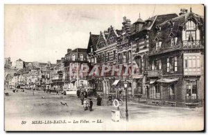 Old Postcard Mers les Bains Villas