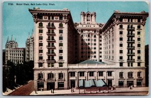 Vtg Salt Lake City UT Hotel Utah 1910s View Old Antique Postcard