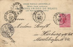 brazil, Fundação de SÃO VICENTE, Quadro de B. Calixto (1902) Postcard