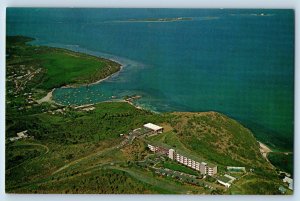 Las Croabas Fajardo Puerto Rico Postcard El Conquistador Hotel Air View c1950's