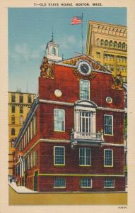 The Old State House at Boston MA, Massachusetts - Linen