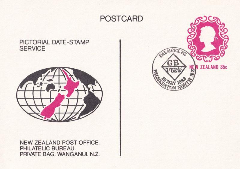 Palmpex 82 15th May 1982 Postcard New Zealand First Day Cover